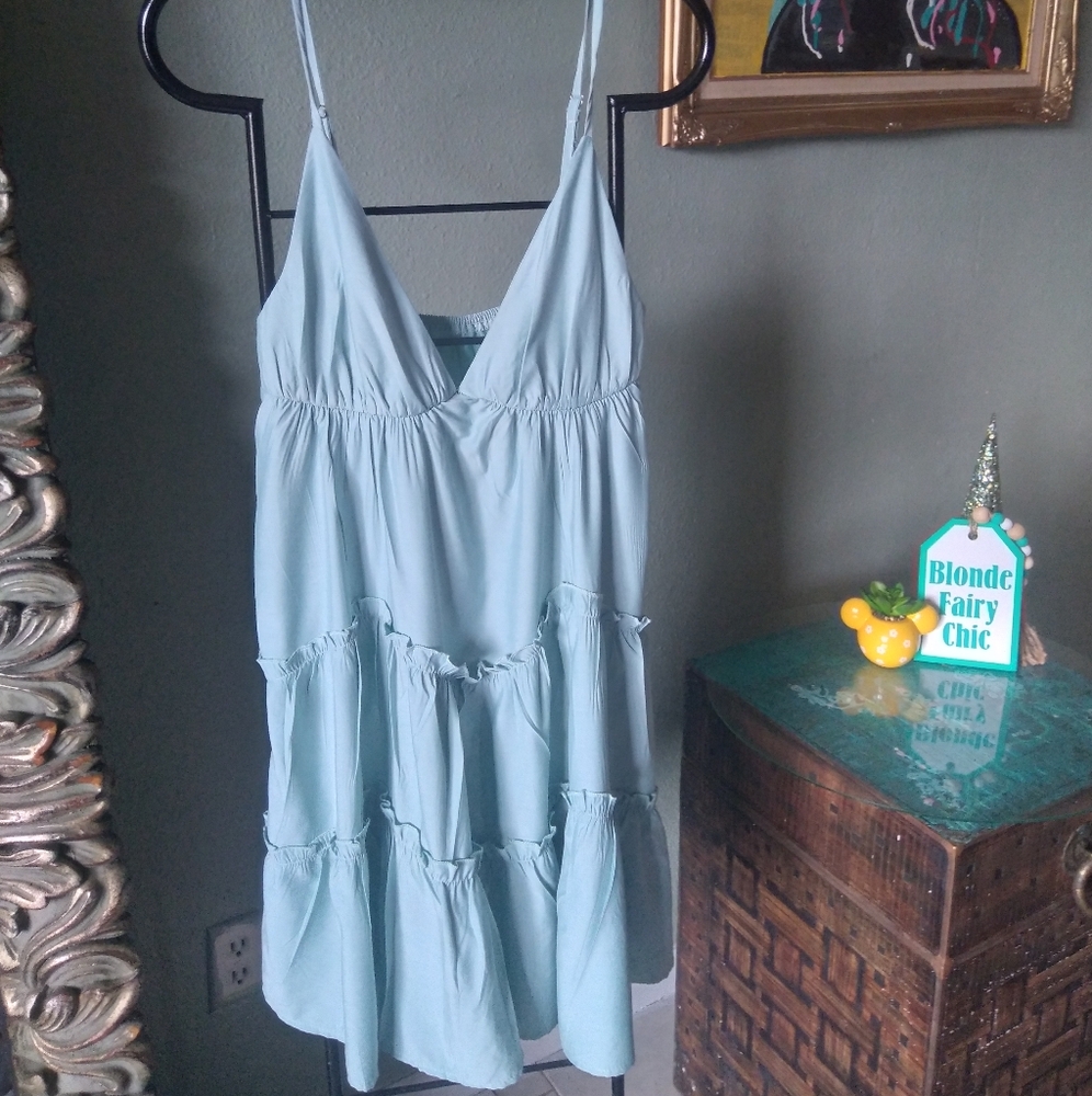 S h e e n Baby Blue doll dress